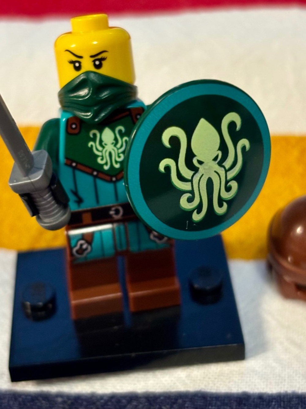 LEGO "Kraken Warrior" idea234 with stand and great accessories!